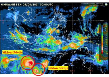 Selain Siklon Tropis Seroja, BMKG Minta Waspadai Dampak Tidak Langsung Siklon Tropis Odette