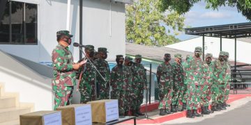 Sambut Bulan Ramadhan 1442 H, Pangkogabwilhan I Bagikan Bingkisan Bagi Seluruh Prajurit Kogabwilhan I