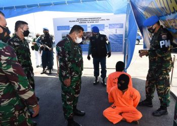 TNI AL Tangkap  Dua Penyelundup 100 Kg  Narkoba di Sumut