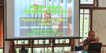 Beri Pelatihan Hukum ke Masyarakat Petani, Ketua PN Pematangsiantar, Derman Nababan: Hukum Harus Jadi Panglima