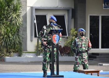 TNI AL Larang Mudik, Puspomal gelar Apel Khusus Pengamanan Idul Fitri 1442 H