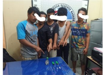 5 Orang Pecandu Shabu di Ajibata Di Bekuk Polisi