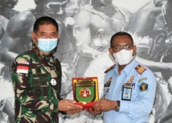 Danrem 174 Merauke Terima Kunjungan Kerja Kepala Kantor Wilayah Kemenkumham Papua