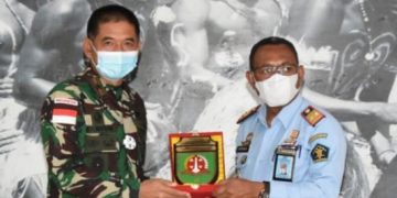 Danrem 174 Merauke Terima Kunjungan Kerja Kepala Kantor Wilayah Kemenkumham Papua