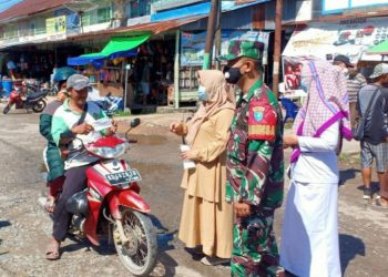 TNI-Polri dan Puskesmas Imbau Protokol Kesehatan Kepada Masyarakat