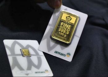 Harga Emas Antam Turun Menjadi Rp947.000 per Gram