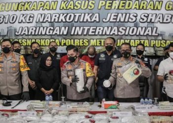 Polisi Amankan Penyelundupan 310 Kilogram Sabu Jaringan Internasional