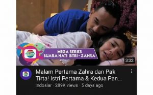 Sinetron Suara Hati Istri Zahra yang menuai protes masyarakat lantaran adegan suami istri diperankan oleh bintang remaja berusia 15 tahun. Foto: Instagram Ernest Prakasa