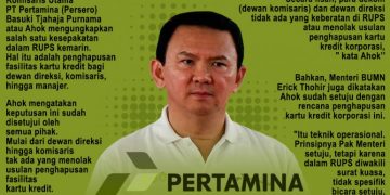 Ahok Hapus Fasilitas Kartu Kredit Komisaris-Manajer Pertamina