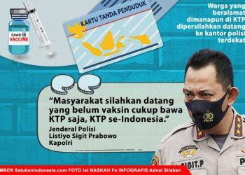 Kapolri Instruksikan Buka Gerai Vaksin Gratis, Cukup Bawa KTP Saja!