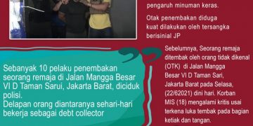 Pelaku Penembakan ABG 18 Tahun di Taman Sari Ditangkap