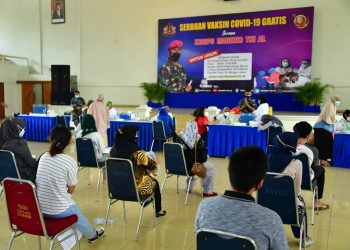 Kasal Tinjau Serbuan Vaksin Covid-19 di Marinir
