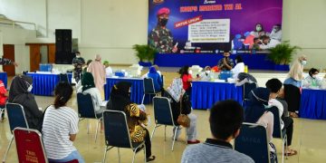 Kasal Tinjau Serbuan Vaksin Covid-19 di Marinir