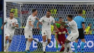 Timnas Italia sikat Turki 3-0 di laga pembuka Euro 2020 (AP/Alessandra Tarantino) Timnas Italia sikat Turki 3-0 di laga pembuka Euro 2020 (AP/Alessandra Tarantino)