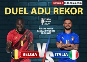 Duel Adu Rekor di Perempat Final, Belgia vs Italia Piala Eropa 2020!