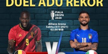 Duel Adu Rekor di Perempat Final, Belgia vs Italia Piala Eropa 2020!