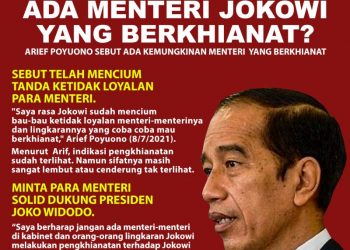 Infografis: Ada Menteri Jokowi yang Berkhianat ?