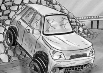 Mobil Pajero Terjun ke Sungai, Suami dan Tiga Orang Anak Meninggal di Tempat