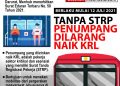 Infografis: Mulai 12 Juli 2021, Penumpang Tanpa STRP Dilarang Naik KRL