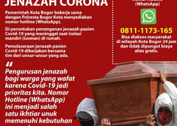 Pemkot Bogor Buka Hotline Penanganan Jenazah Corona