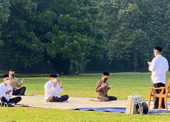 Presiden Jokowi Lakukan Salat Idul Adha di Istana Bogor