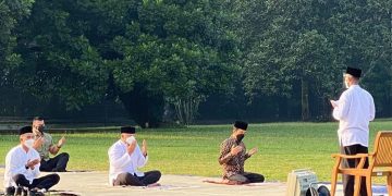 Presiden Jokowi Lakukan Salat Idul Adha di Istana Bogor