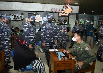 Totalitas TNI AL Membantu Mencegah Penyebaran Covid-19