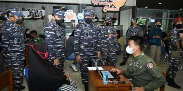 Totalitas TNI AL Membantu Mencegah Penyebaran Covid-19