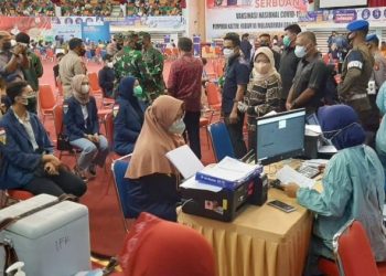 TNI AL Komitmen Dukung Serbuan Vaksin di Kaltim