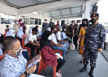 Serbuan Vaksin Maritim TNI AL “Go To School” Sasar Siswa Siswi Sekolah Jakarta Utara