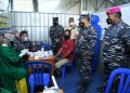 TNI AL Laksanakan Serbuan Vaksinasi Masyarakat Kalibakung Tegal