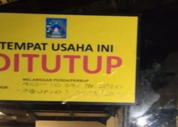 Ratusan Tempat Usaha Ditutup Karena Langgar Ketentuan PPKM Level 4