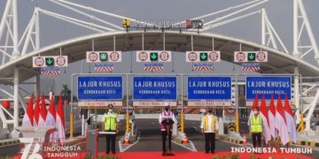 Ditemani Anies, Presiden Jokowi Resmikan Tol Kelapa Gading-Pulo Gebang