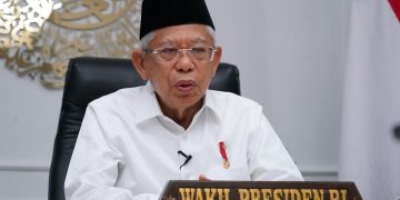 Wakil Presiden KH Ma'aruf Amin (Foto/@kyai_marufamin)