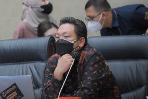 Wakil Ketua Komisi IX DPR RI Charles Honoris saat Rapat Kerja Komisi IX di Gedung Nusantara I. Foto: Mentari/nvl