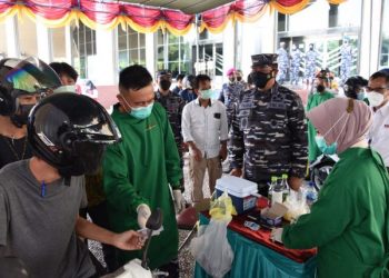 Kasal Tinjau Vaksinasi di Universitas Muhammadiyah Yogyakarta