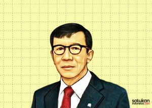 Menkumham Yasonna Laoly (Illustrasi: dok.satukanindonesia.com/adnalsilaban)