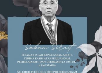 Ketua DPP PDIP: Sabam Sirait Banyak Berjasa untuk Perjalanan Bangsa Indonesia