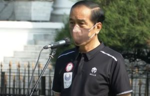 Presiden Joko Widodo (Jokowi) menyambut kontingen Indonesia untuk Paralimpiade Tokyo 2020 di Istana Kepresidenan Bogor, Jawa Barat, Jumat (17/9/2021). (Foto: SatukanIndonesia.com/AdnalSilaban)