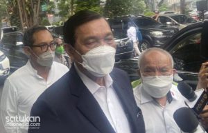 Menko Marves Luhut Binsar Pandjaitan rampung menjalani pemeriksaan selama satu jam dan mengaku telah tuntas mengungkap semua yang dibutuhkan penyidik. Foto: satukanindonesia.com/joentax