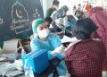 PELAKSANAAN VAKSINASI DOSIS PERTAMA PFIZER DI MALL BTC