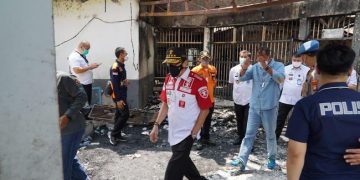 Menkumham Yasonna Laoly di Lapas Tangerang. (Arsip Istimewa)