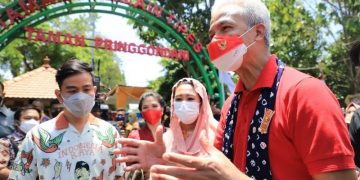 Ganjar dan Yenny Wahid Resmikan Pilar Perdamaian di Solo