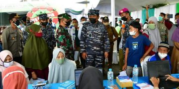 TNI AL Kebut Vaksinasi Warga Bogor, Targetkan 140.000
