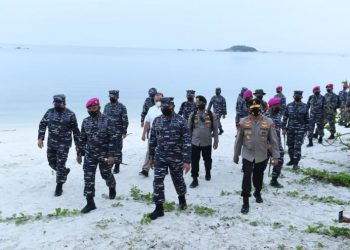 Marinir TNI AL Hancurkan Instalasi Radar Musuh di Pantai Tanjung Kelayang Babel