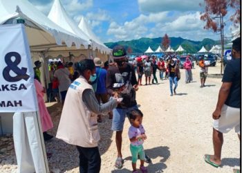 464.000 Masker Telah dibagikan saat Penyelanggaraan PON XX di Kota Jayapura