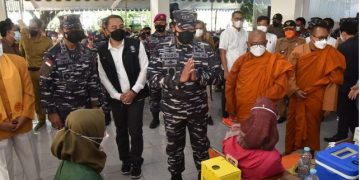 Pancasila Dalam Serbuan Vaksin Maritim TNI AL di Viraha dan Gereja Surabaya