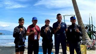 Serda Angela P. Vanya Banggakan TNI AL dengan Pastikan Medali di Cabor Triatlon Nomor Aquathlon