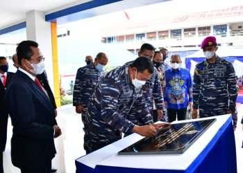 Tingkatkan Mutu Pendidikan, Kasal Resmikan Gedung Laut Koral Aman Jaya