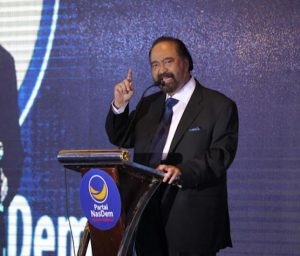 Ketua Umum Partai NasDem Surya Paloh. MI/Ramdani.
